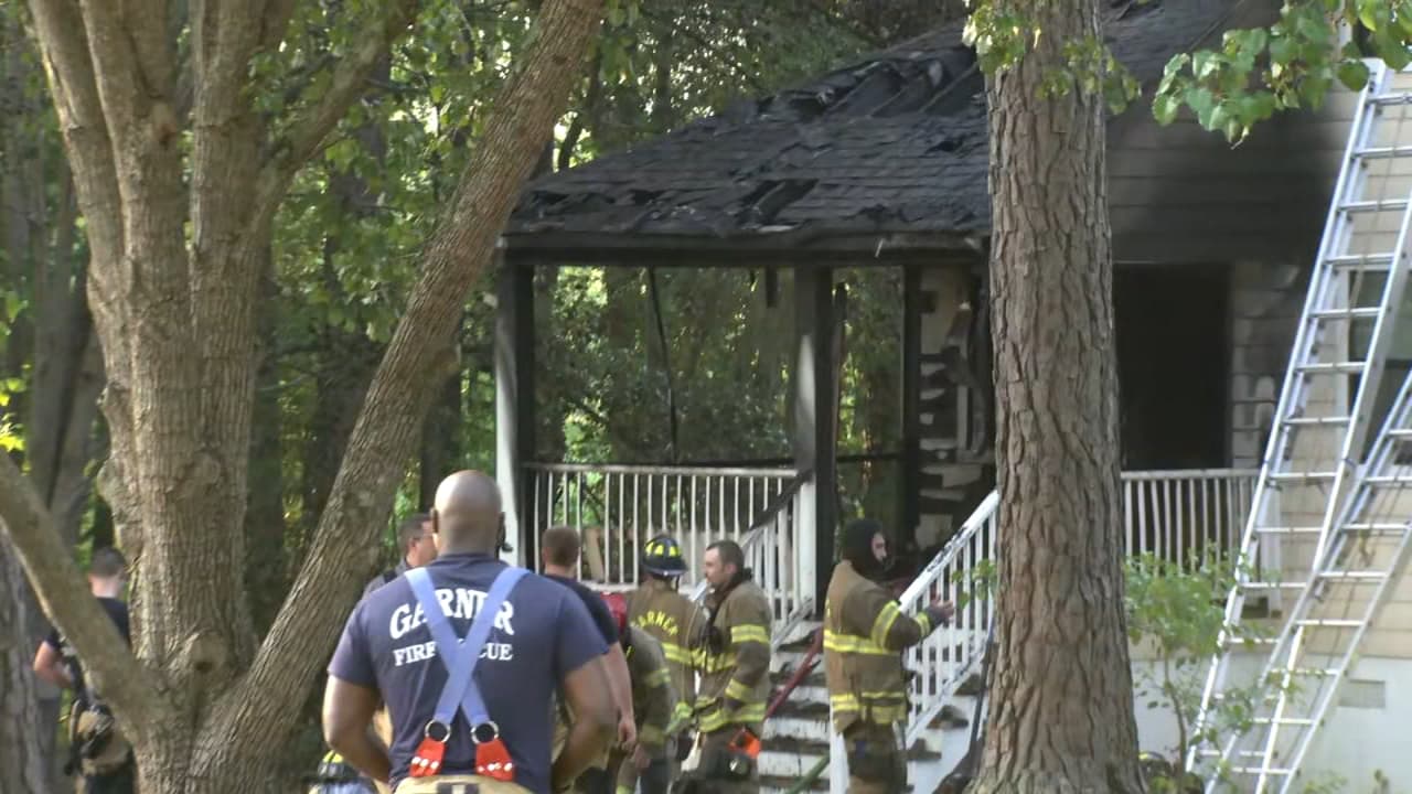 Two firefighters hurt in Garner house fire on Old Cascade Drive