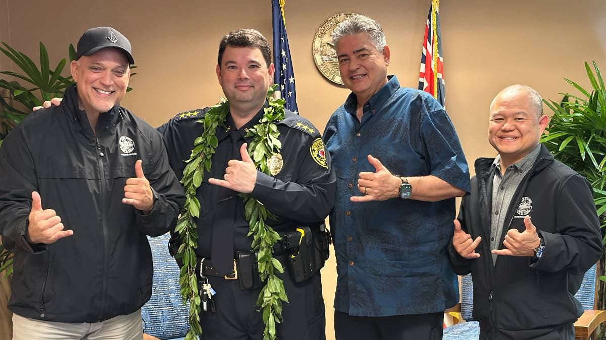 Reed K. Mahuna Sworn In as Big Island Police Chief in Hilo
