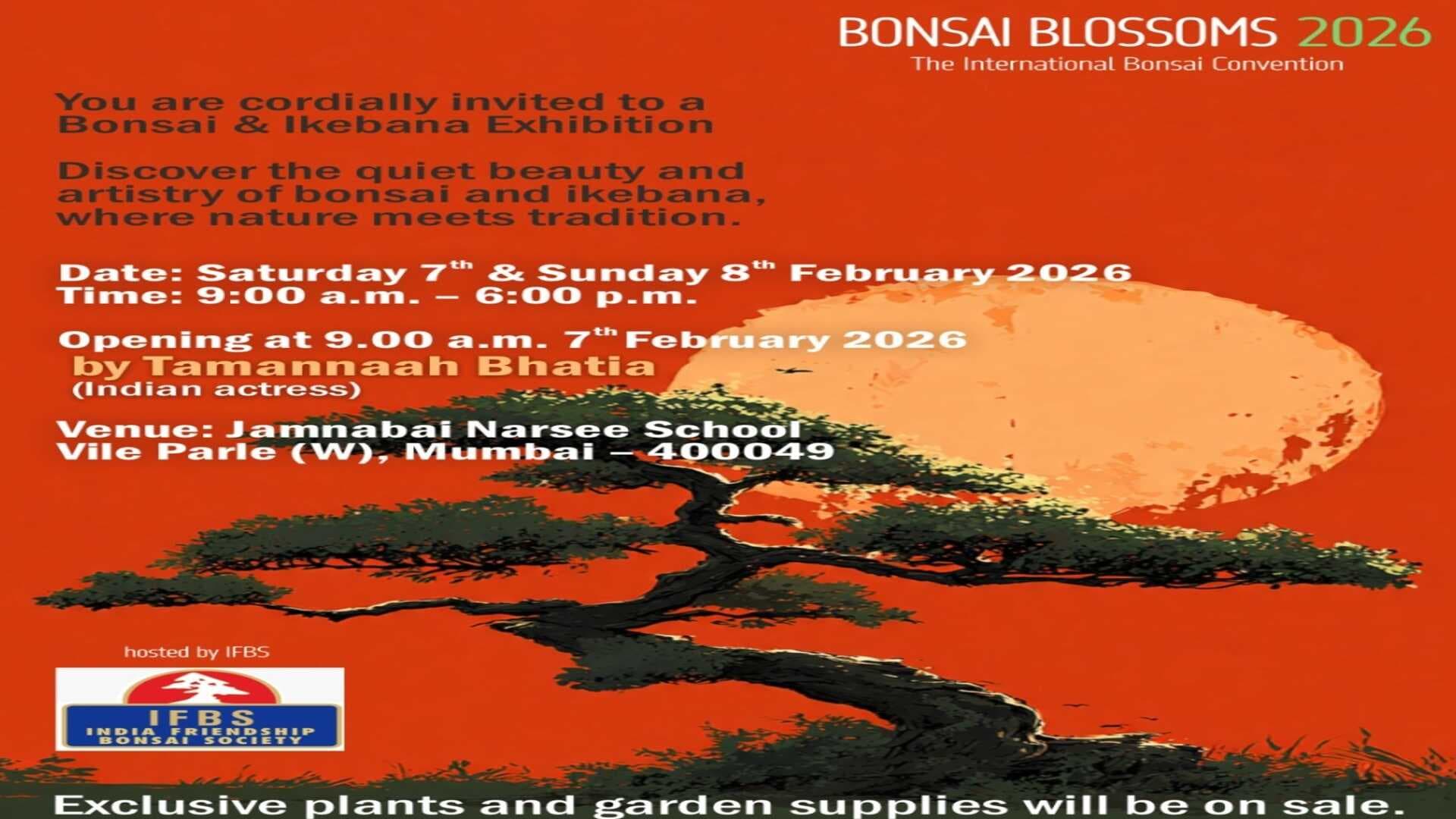 Bonsai Blossoms 2026 brings international bonsai and ikebana masters to Mumbai
