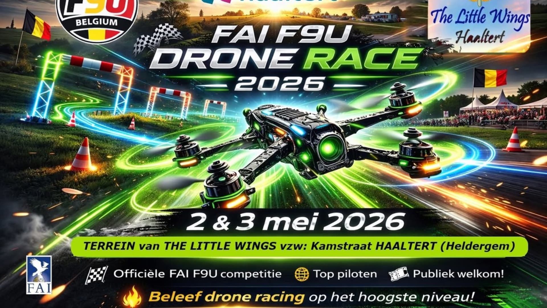 Belgian FPV Championship Heat 3 draws 40 pilots in Haaltert