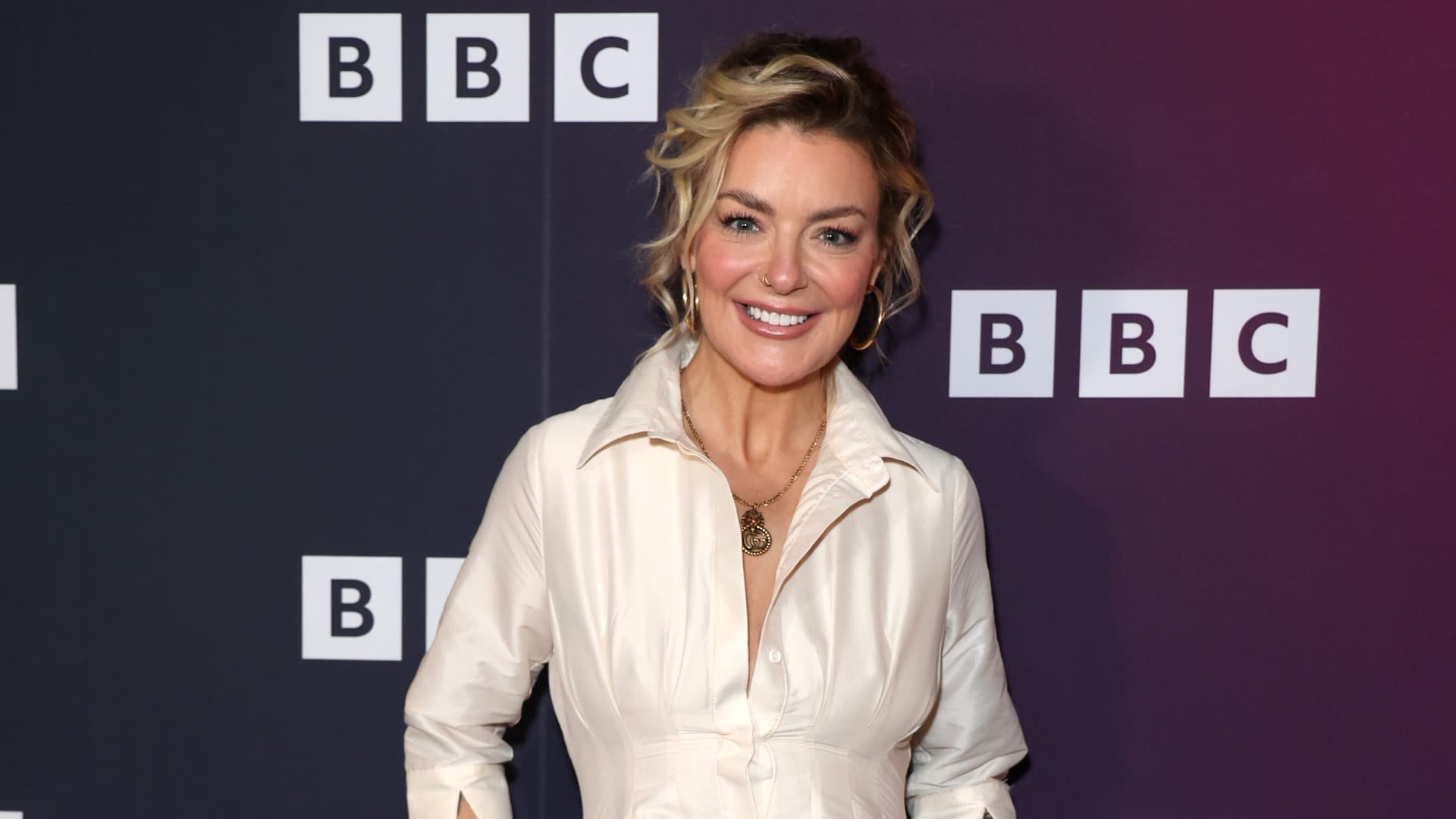 Sheridan Smith wears Karen Millen linen dress for coastal grandmother style