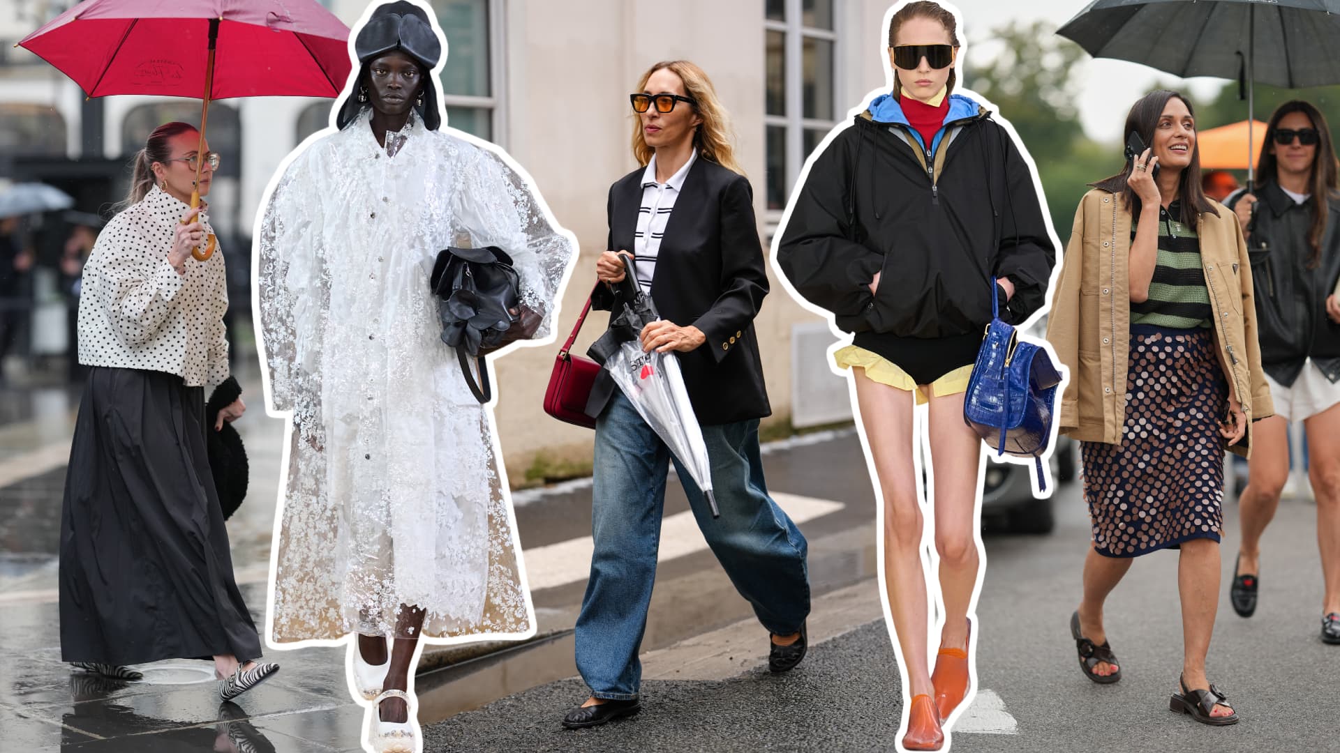 Spring Capsule Wardrobes Embrace Sleeker Rain Shoes and Jelly Sandals