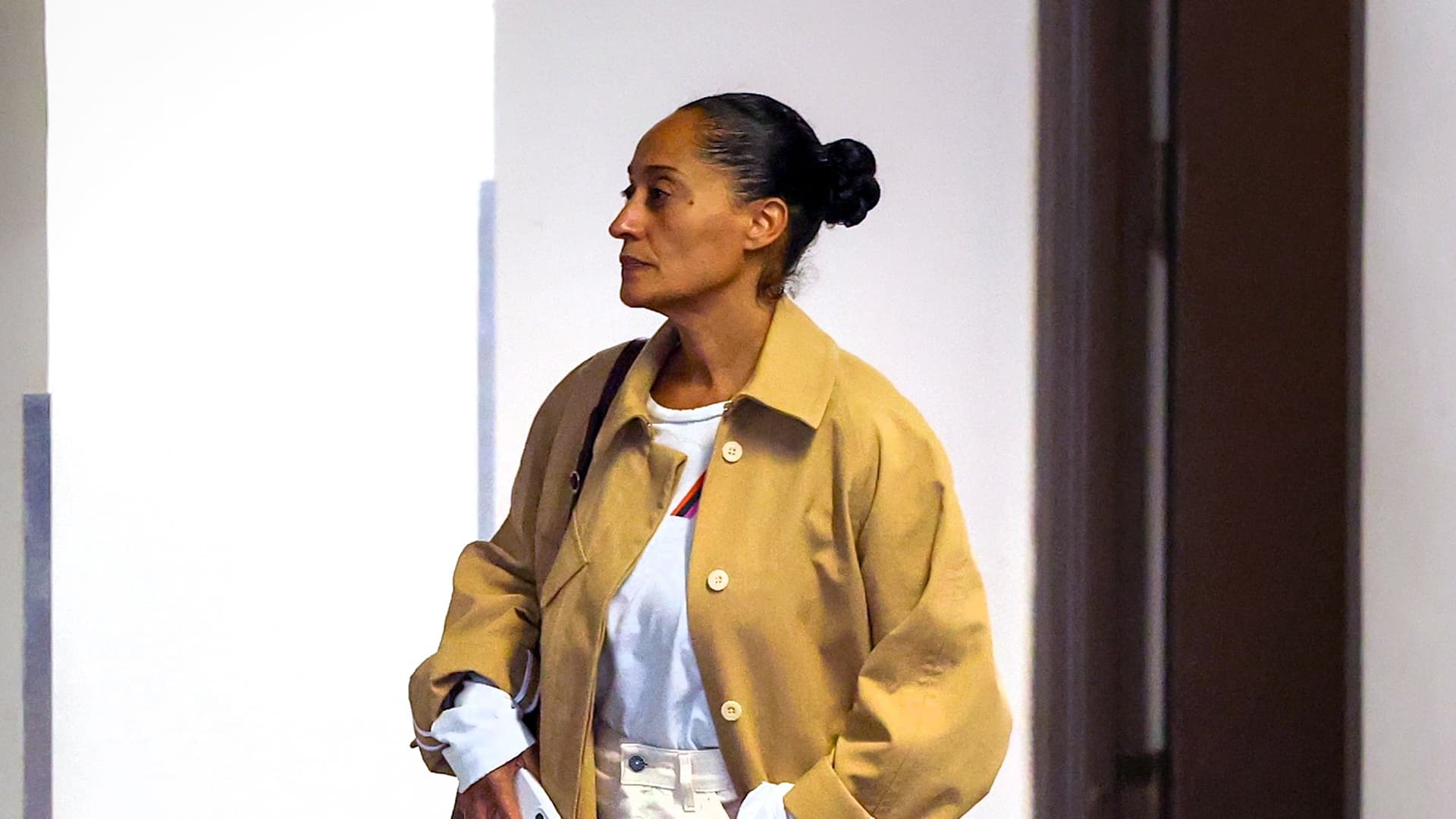 Tracee Ellis Ross Makes White Glove Flats Feel Refined for Spring