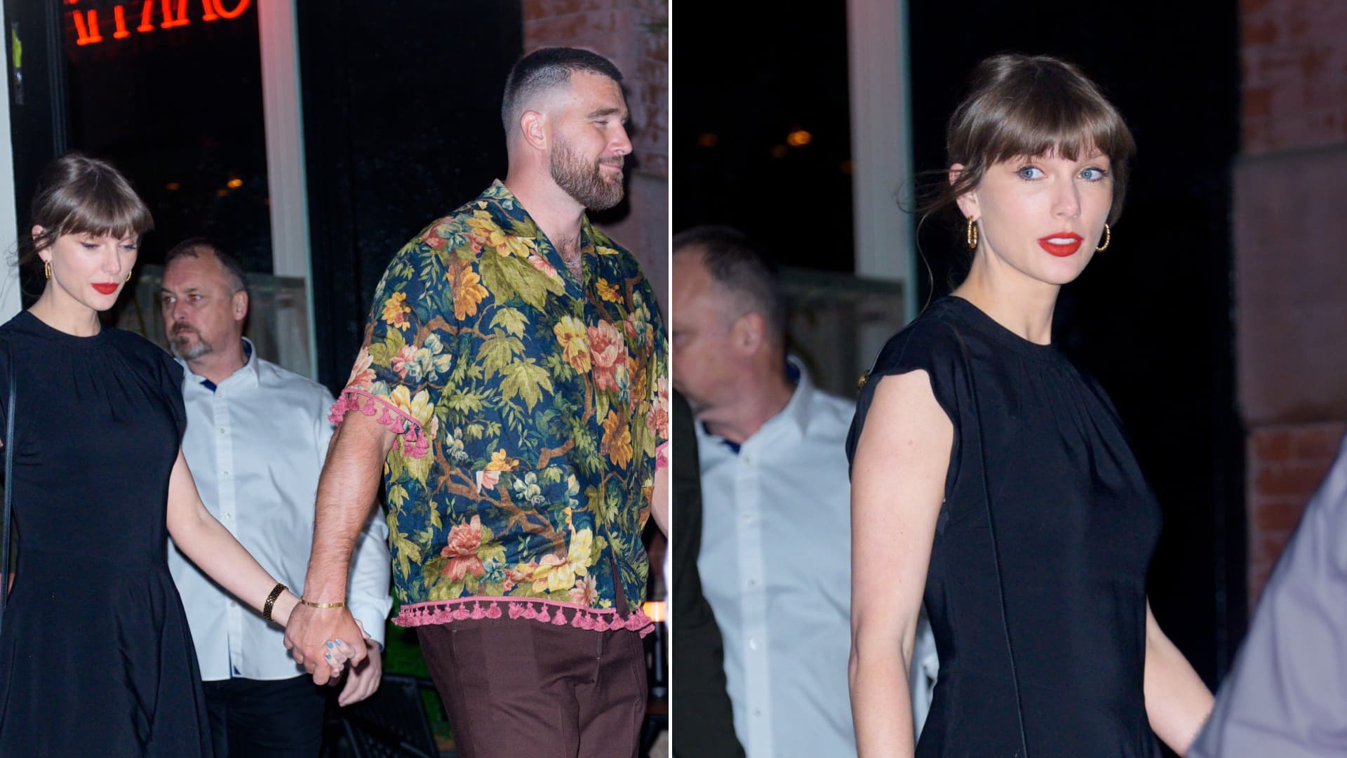 Taylor Swift wears Dior Muse pumps for a lengthening date-night look