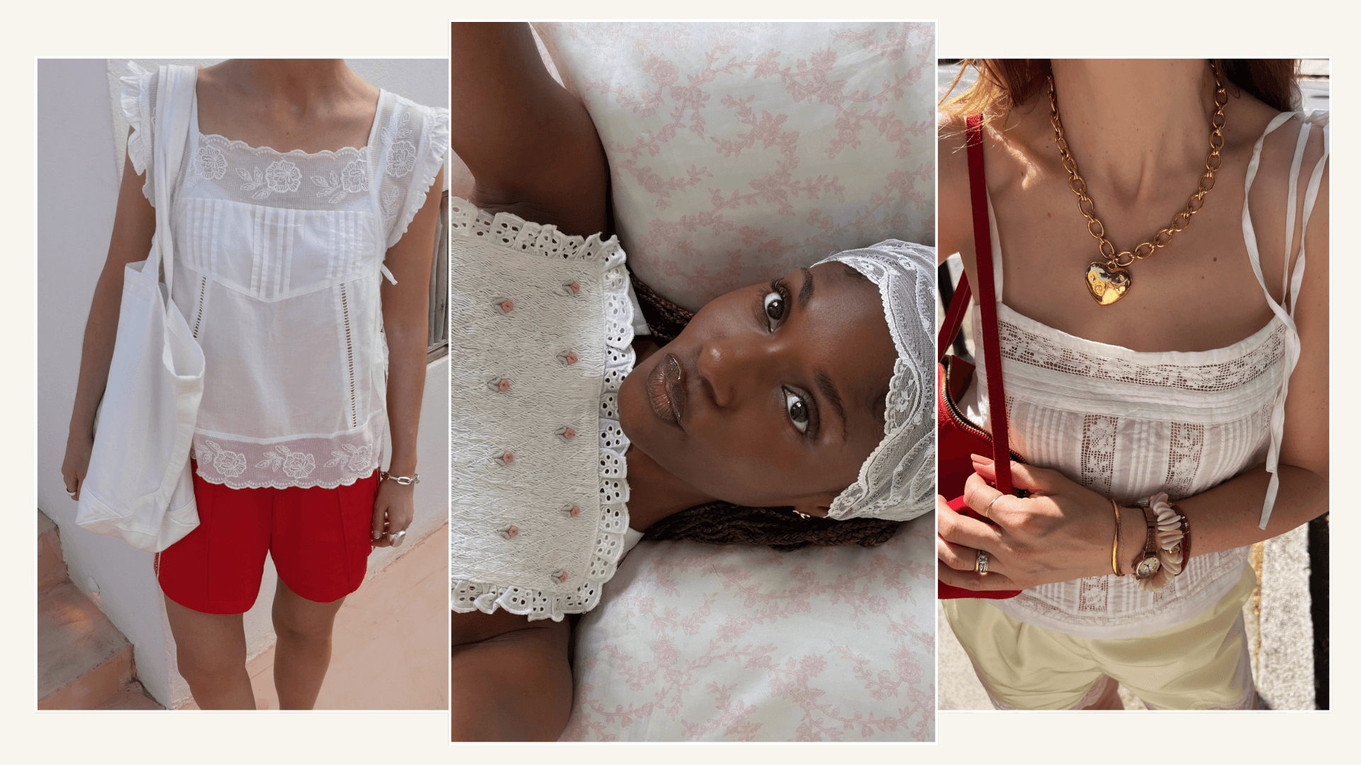 sleeveless embroidered blouses are the capsule wardrobe romantic staple