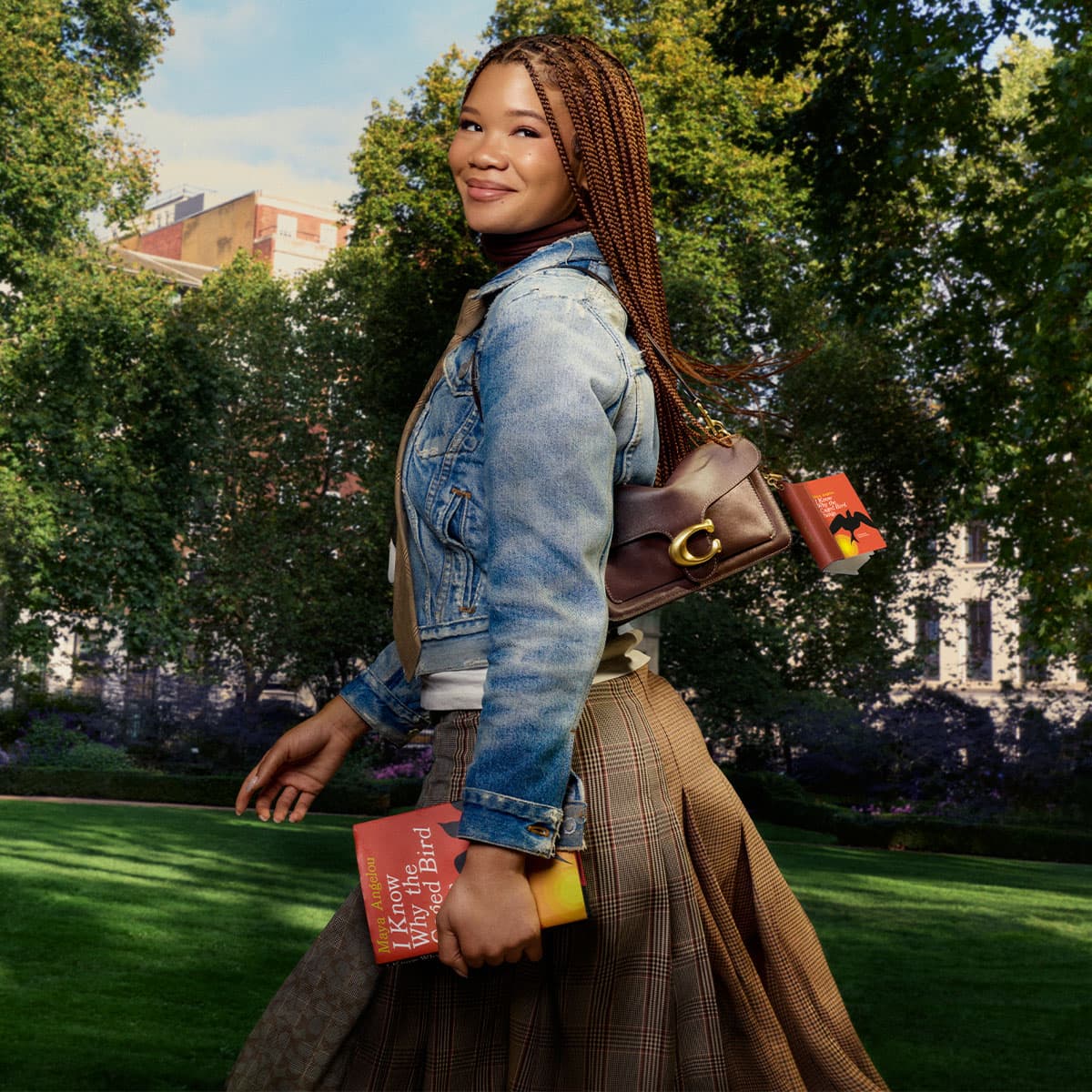 Bella Hadid’s Coach book charm turns reading into a style statement