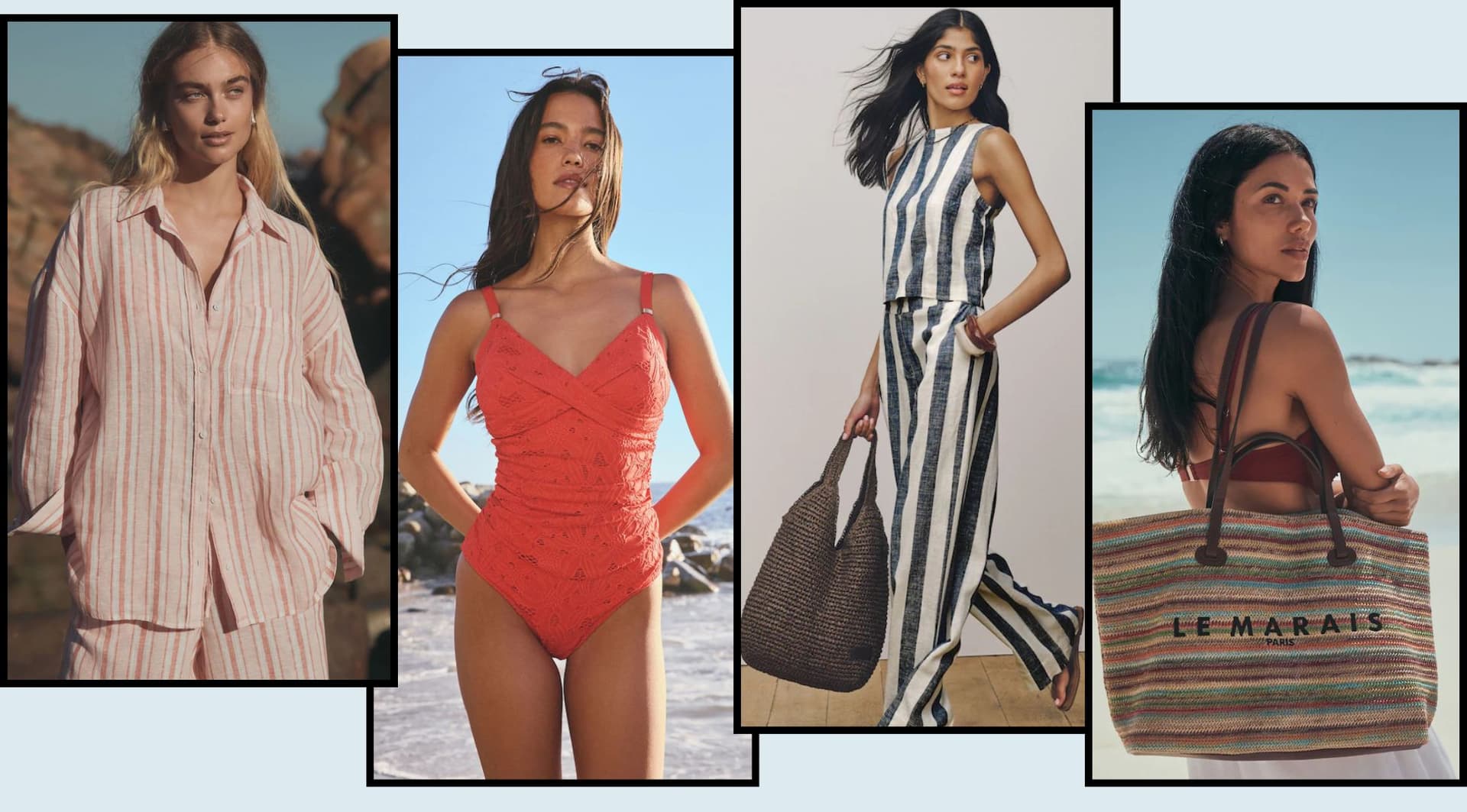Next’s linen shirt and beach bag picks channel coastal grandmother style