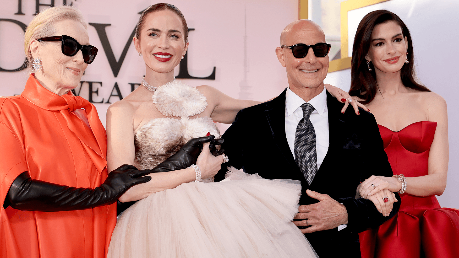 Anne Hathaway, Meryl Streep, and Emily Blunt make the premiere a fashion moment