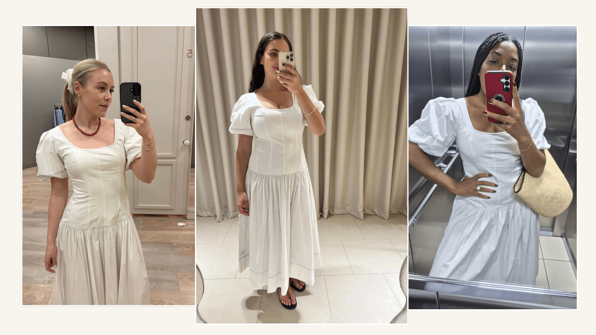 M&S cotton drop-waist midi dress channels Coastal Grandmother ease