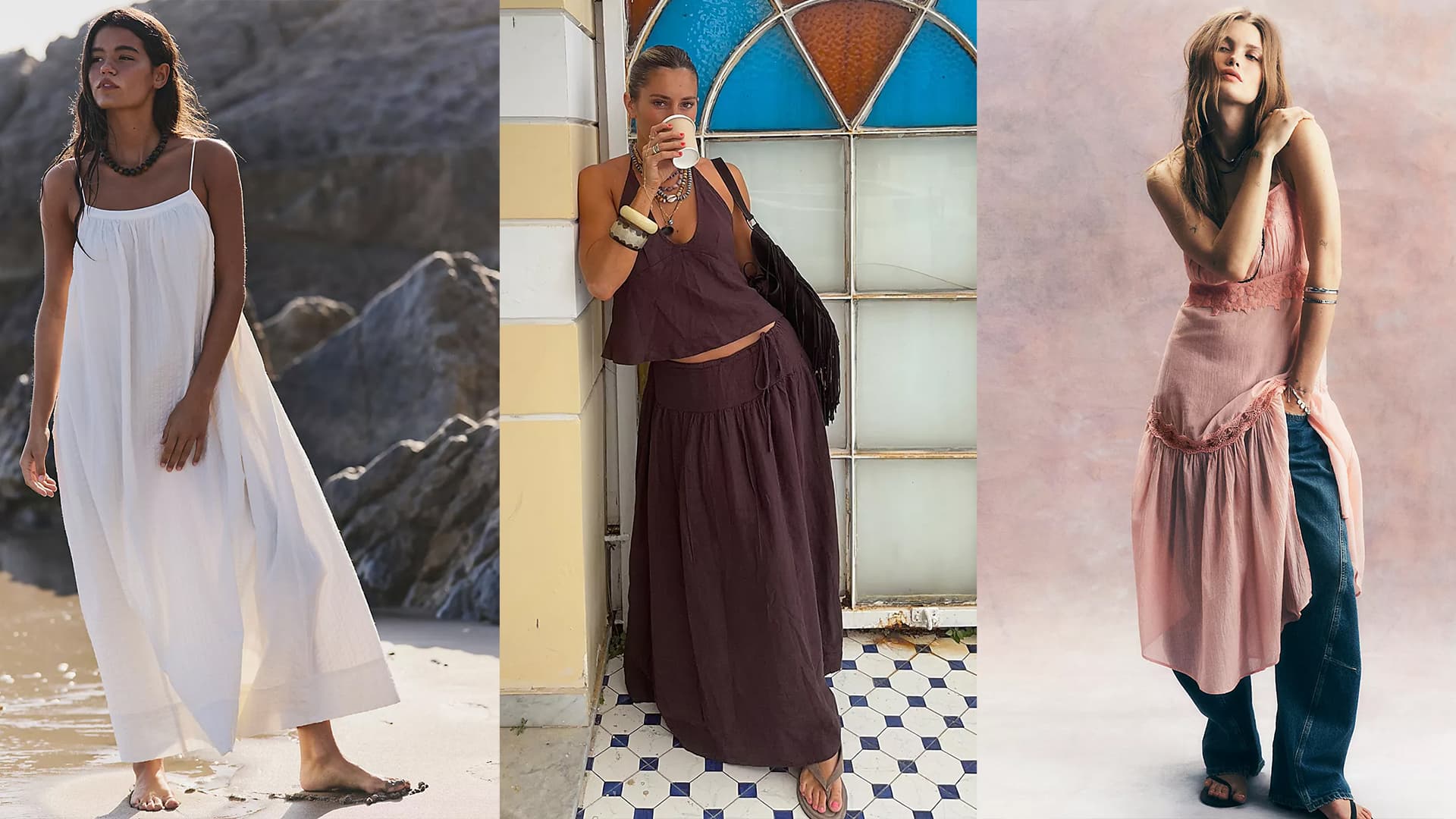Free People’s coastal grandmother summer edit, from linen sets to easy sandals