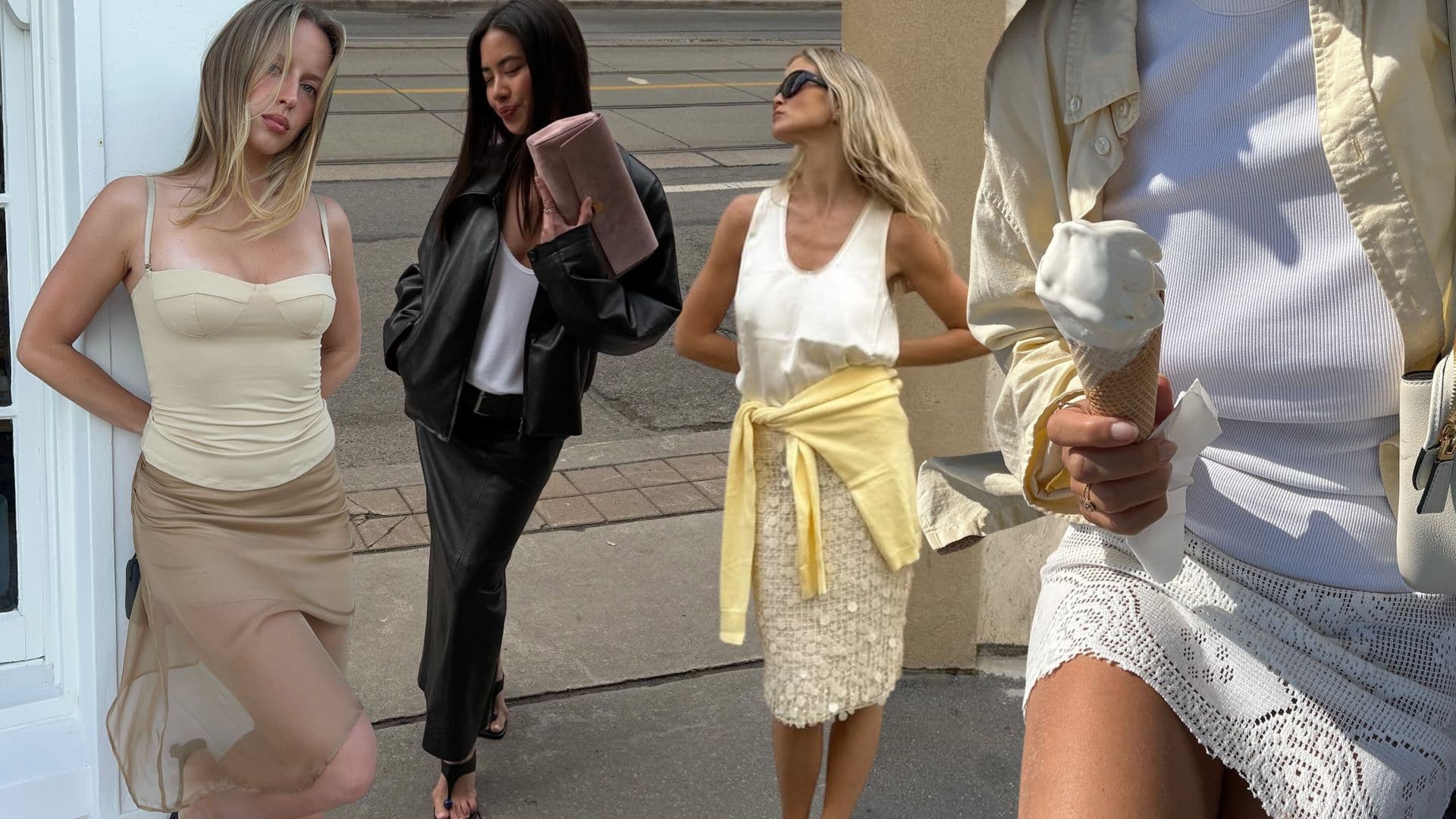 Skirts return as summer capsule staples with romantic, functional edge