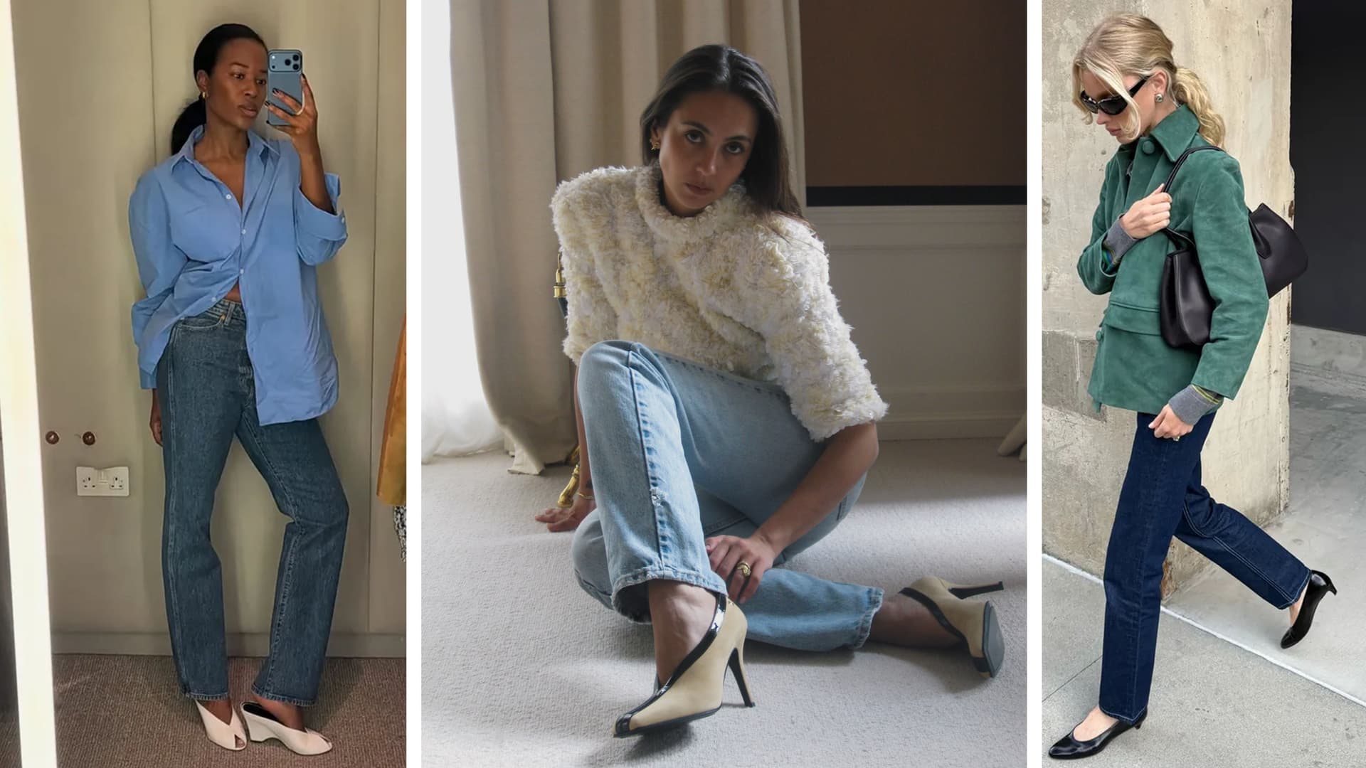 Seven Heel Silhouettes That Make Jeans Feel Fresh for Spring 2026