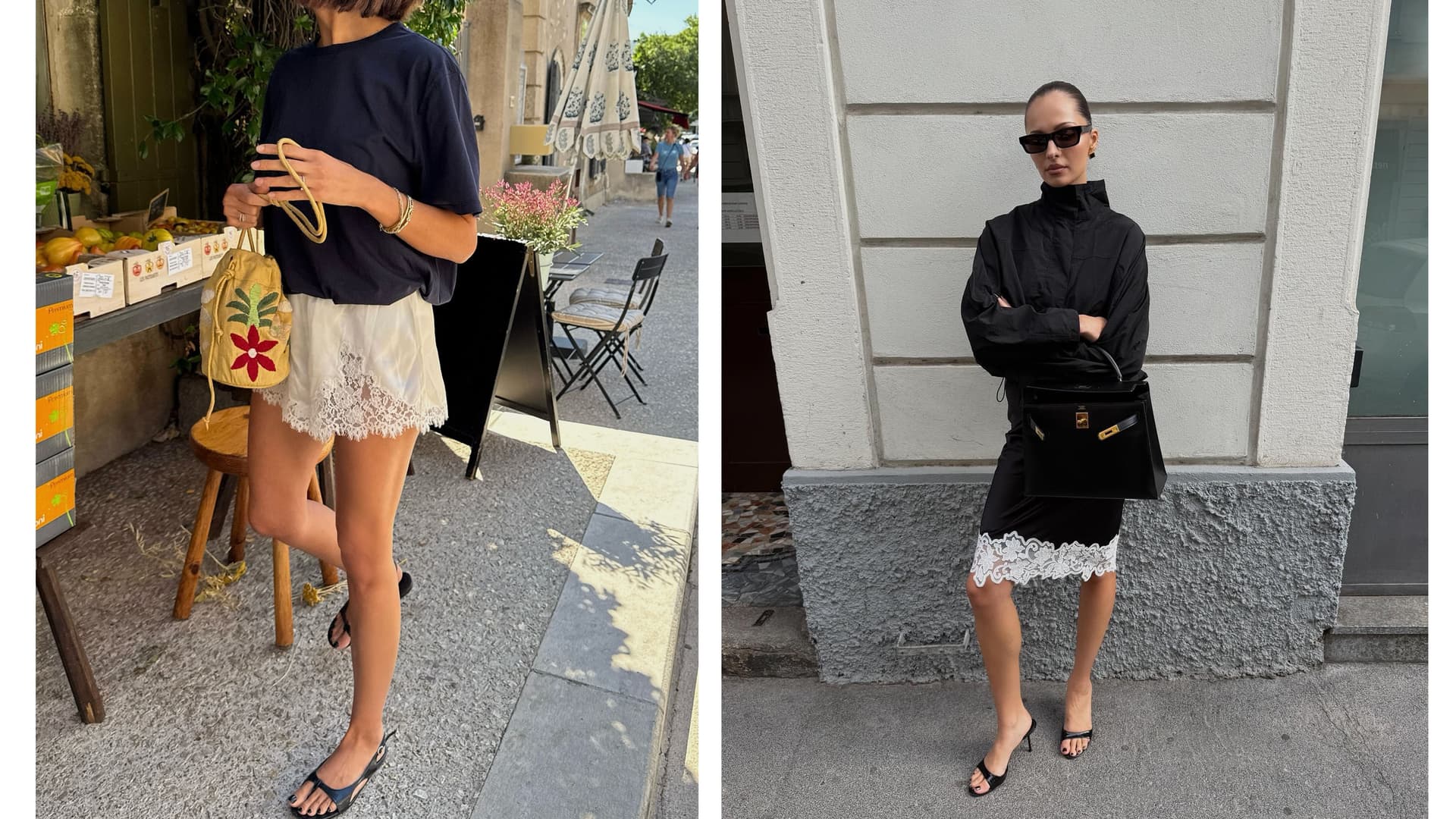 Six Ways to Wear Lace-Trim Shorts and Skirts This Summer