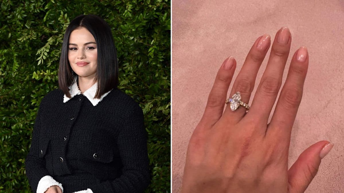 Selena Gomez wears 8-carat marquise engagement ring in London