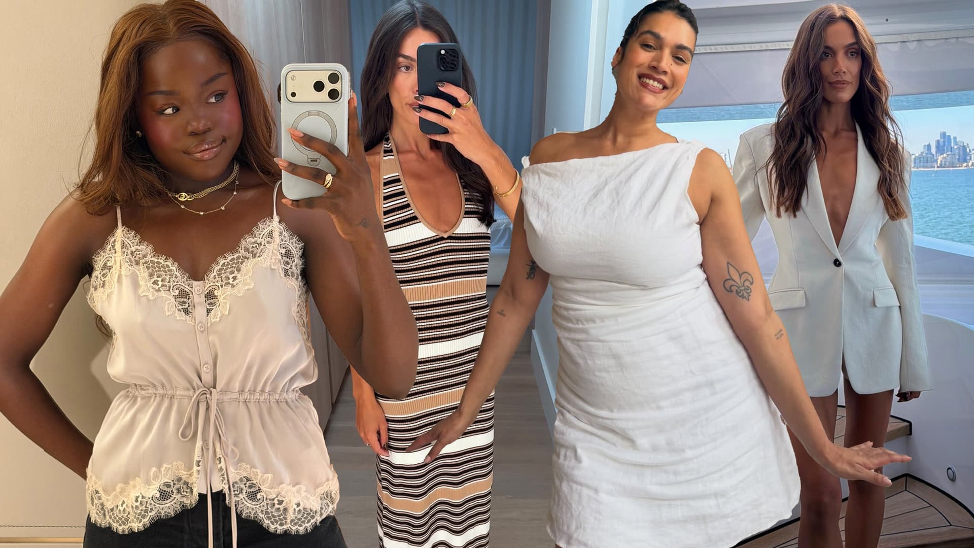 Australia’s It Girls Wore Neutrals, Bermudas, and Lace Last Summer