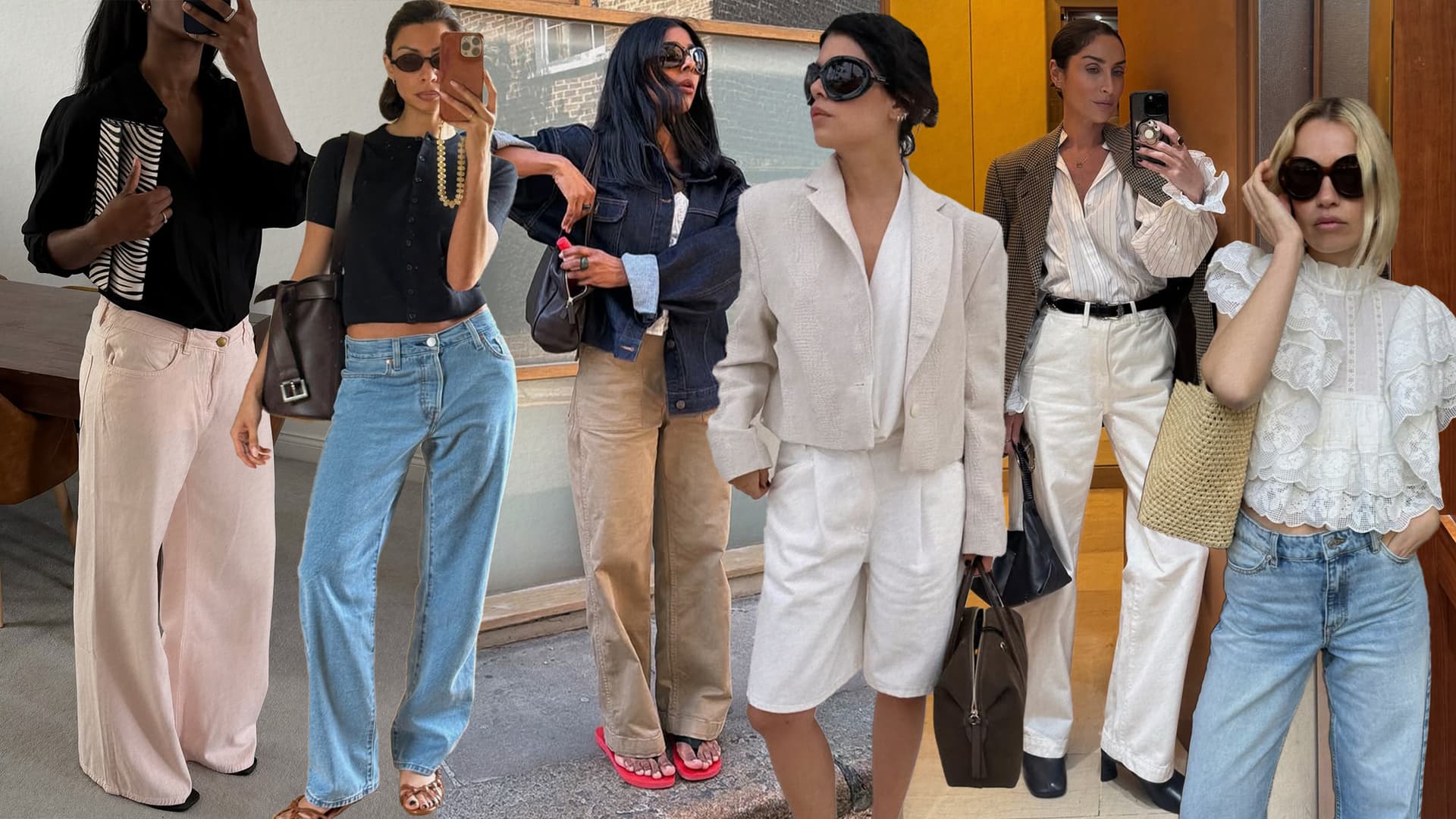 Summer 2026 denim moves beyond barrel jeans into sleeker shapes