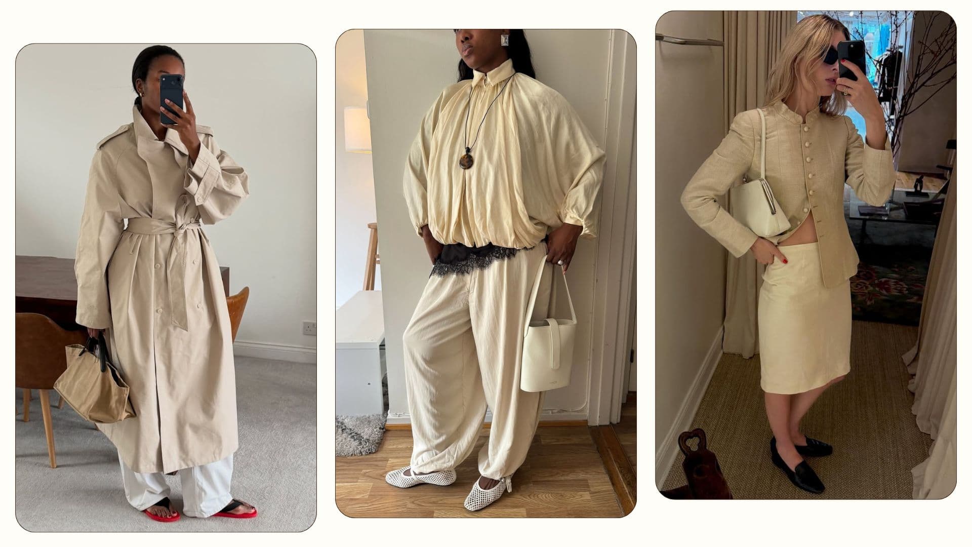 Street style spots raffia totes, linen and timeless coastal classics