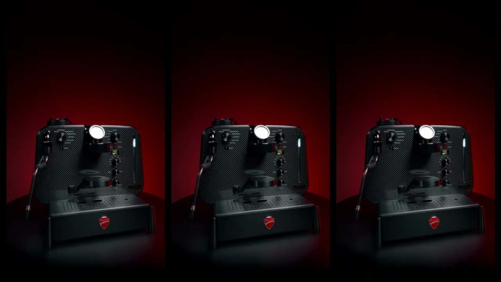 Ducati's carbon-fiber coffee machine arrives for its 100th anniversary