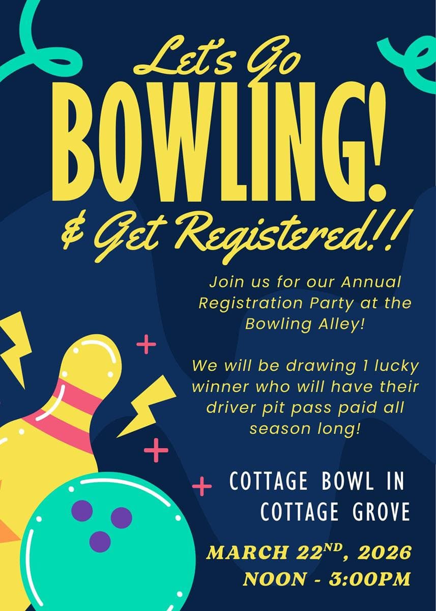 Cottage Grove Speedway schedules March 22 registration party, April 4 season opener