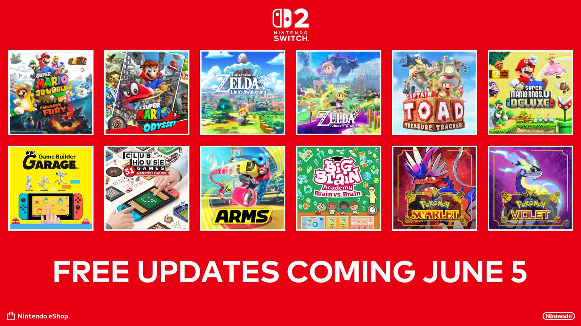 Nintendo Switch 2 Update Boosts Original Switch Games in Handheld Mode