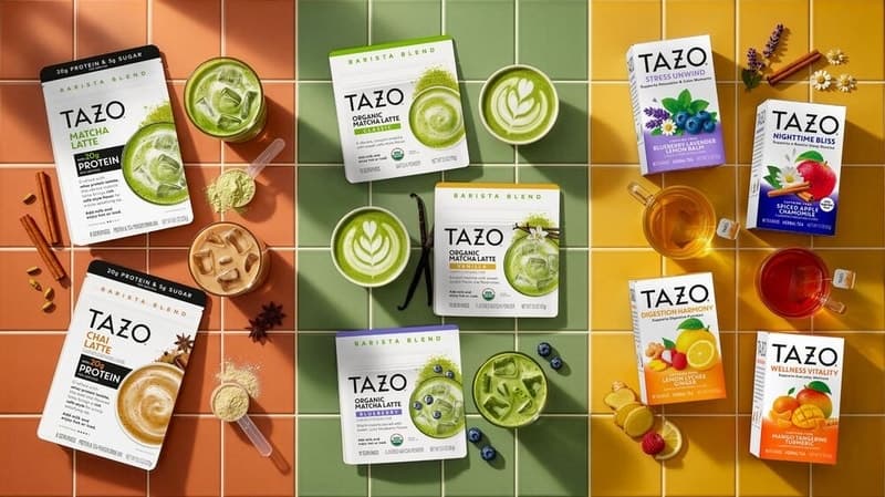 Tazo adds protein latte powders, expands into wellness drinks