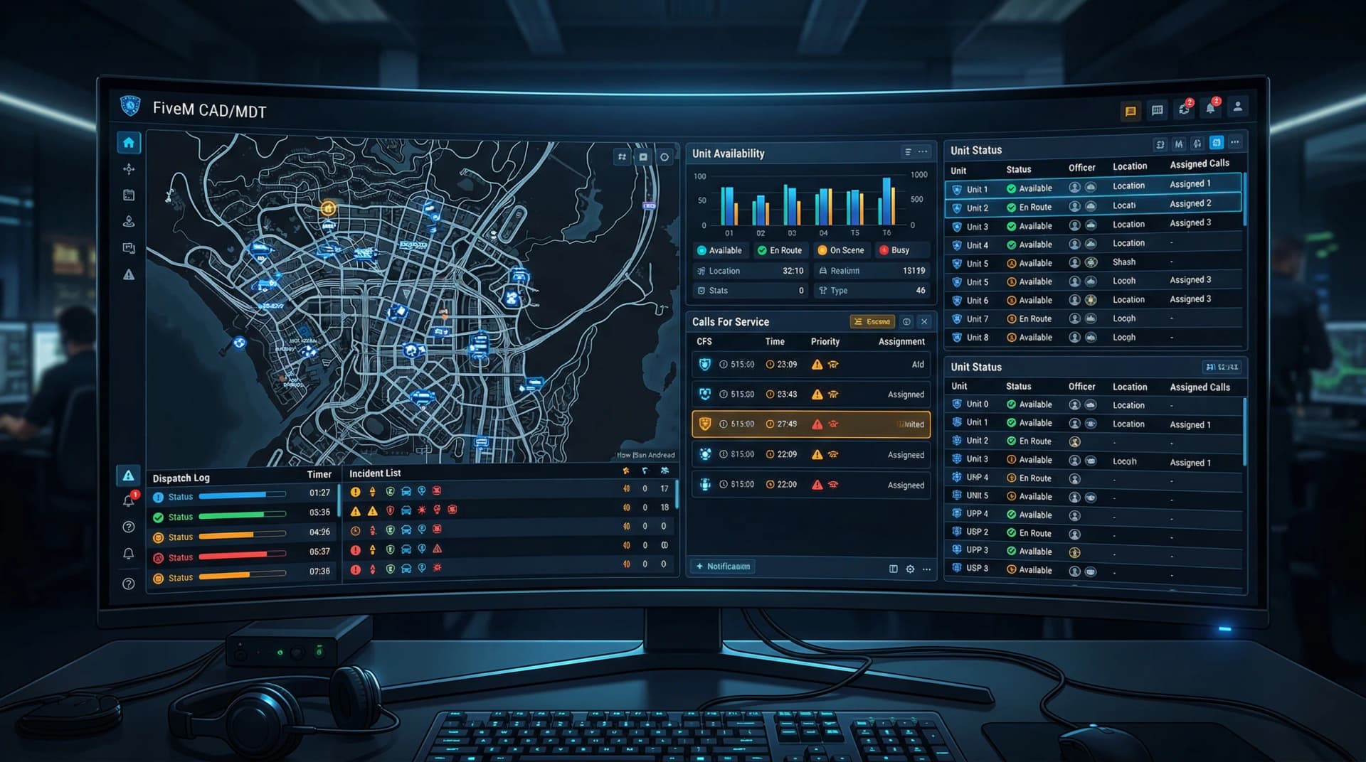 VertexMods Evaluates Top FiveM CAD, MDT and Dispatch Systems, Hosted and In-Game