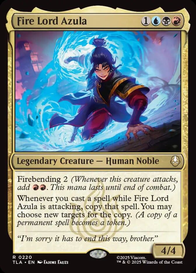 MTGGoldfish posts Fire Lord Azula Commander decklist on Feb. 26, 2026