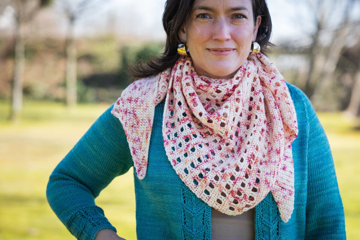 SweetGeorgia Updates Starless Night Shawl Pattern to Support More Yarn Weights