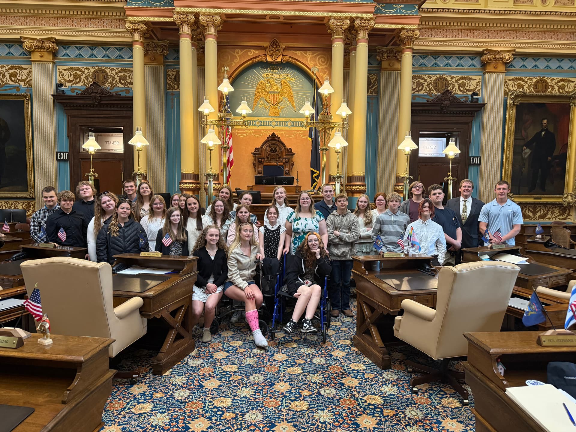 Kingsley High School band performs at Michigan State Capitol in Lansing