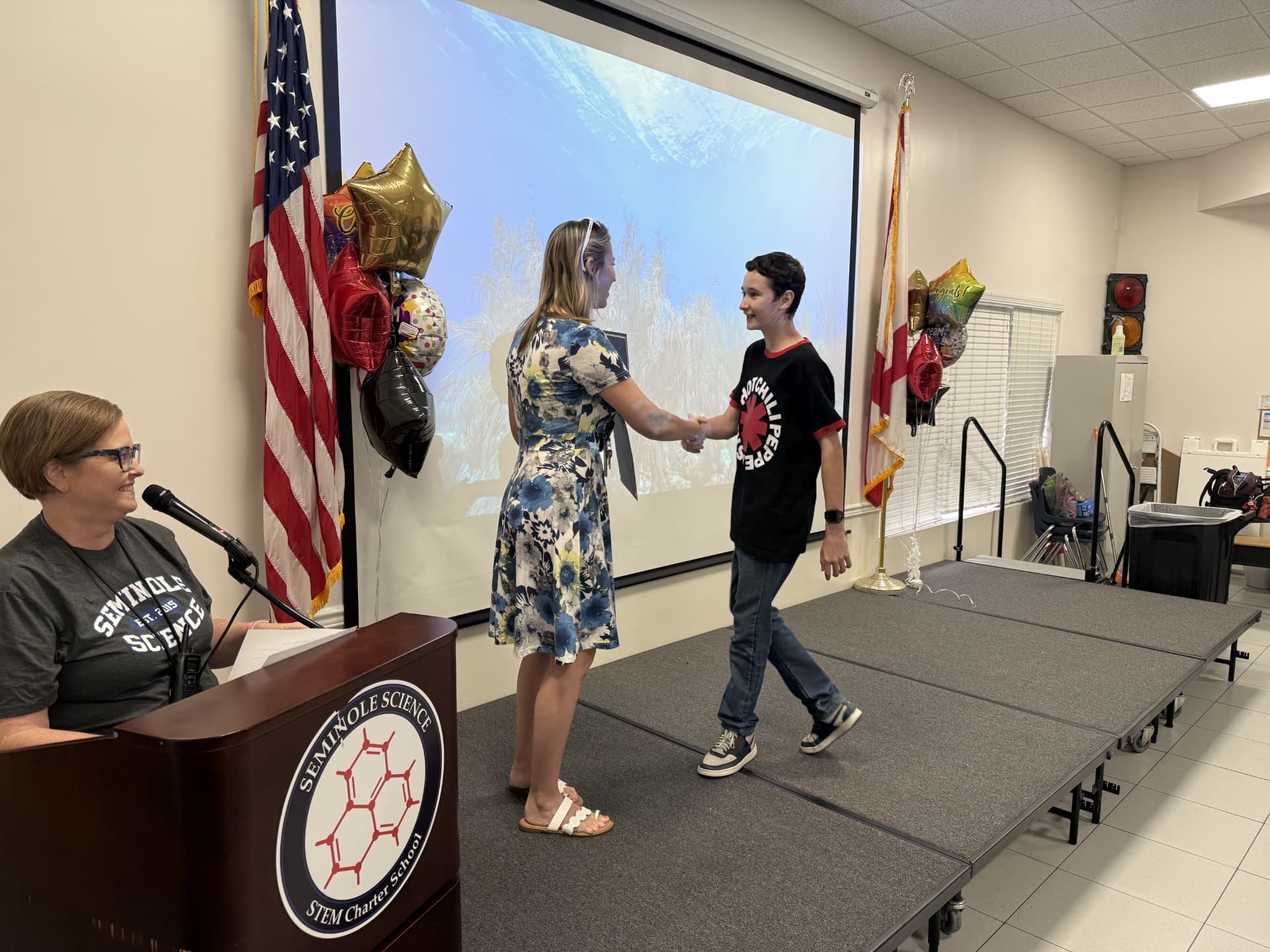 Seminole Science student honored for toy drive after cancer battle