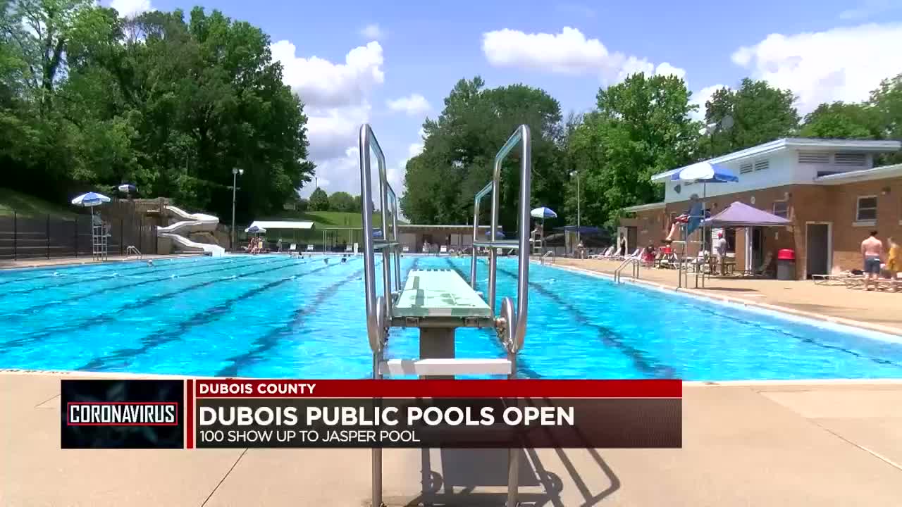 Jasper Pool opens summer season with busy family crowds