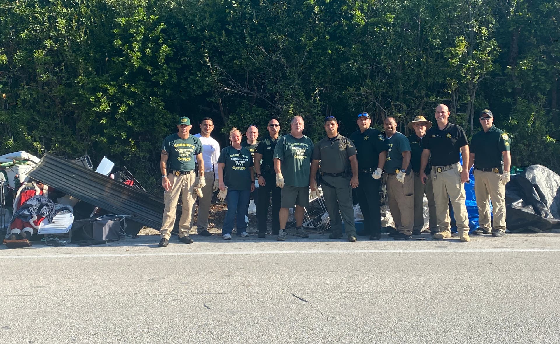 Deputies, county workers clear 1,600 pounds from Key Largo preserve