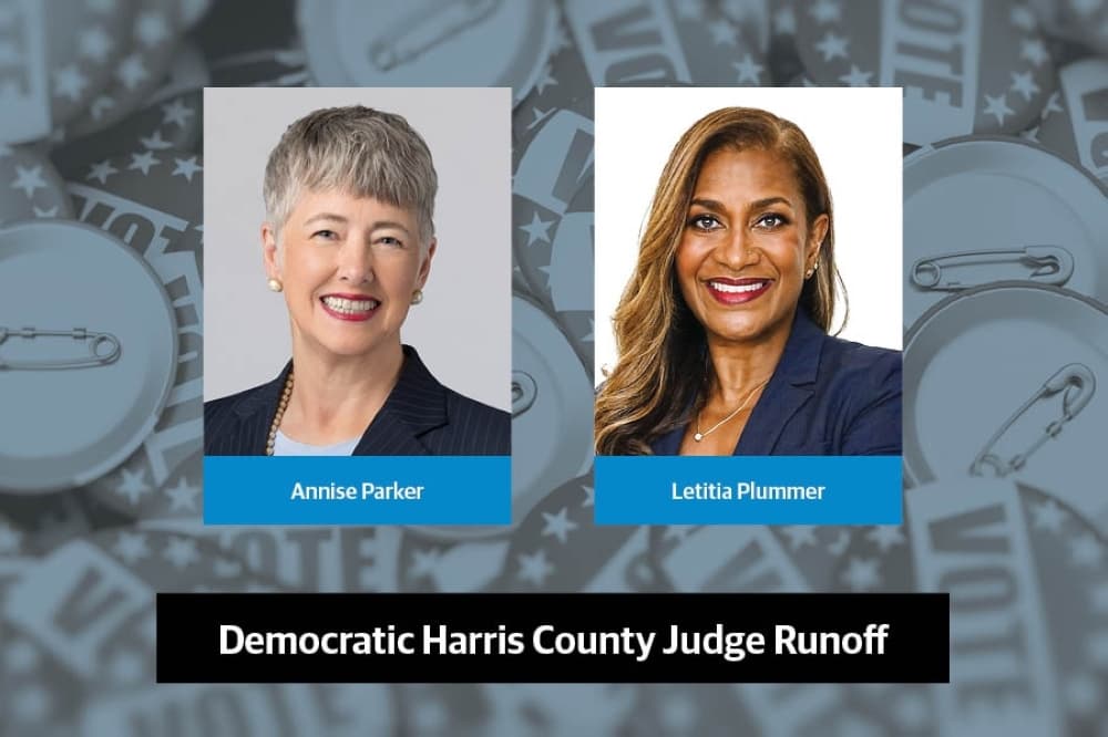 Parker, Plummer advance to Harris County judge runoff