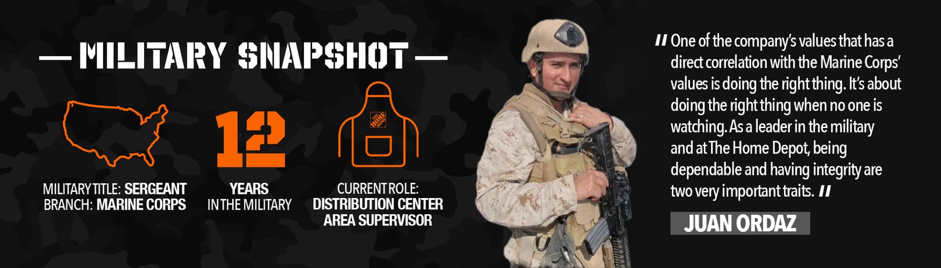 Home Depot spotlights veteran skills across stores, operations and offices