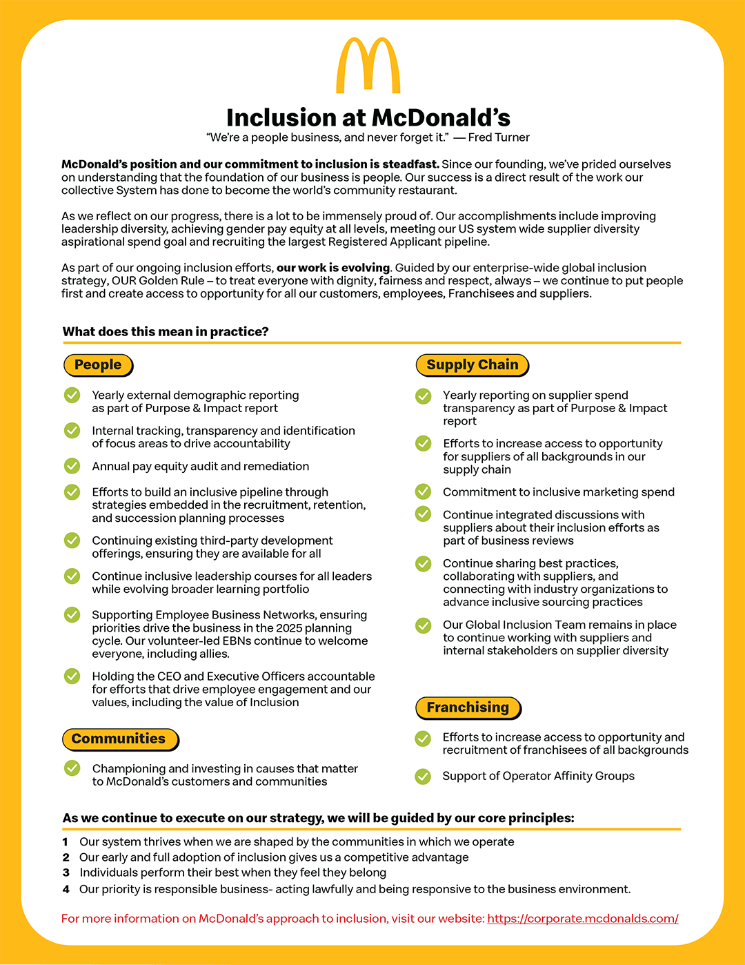 McDonald’s spotlights global impact team shaping policy and brand reputation