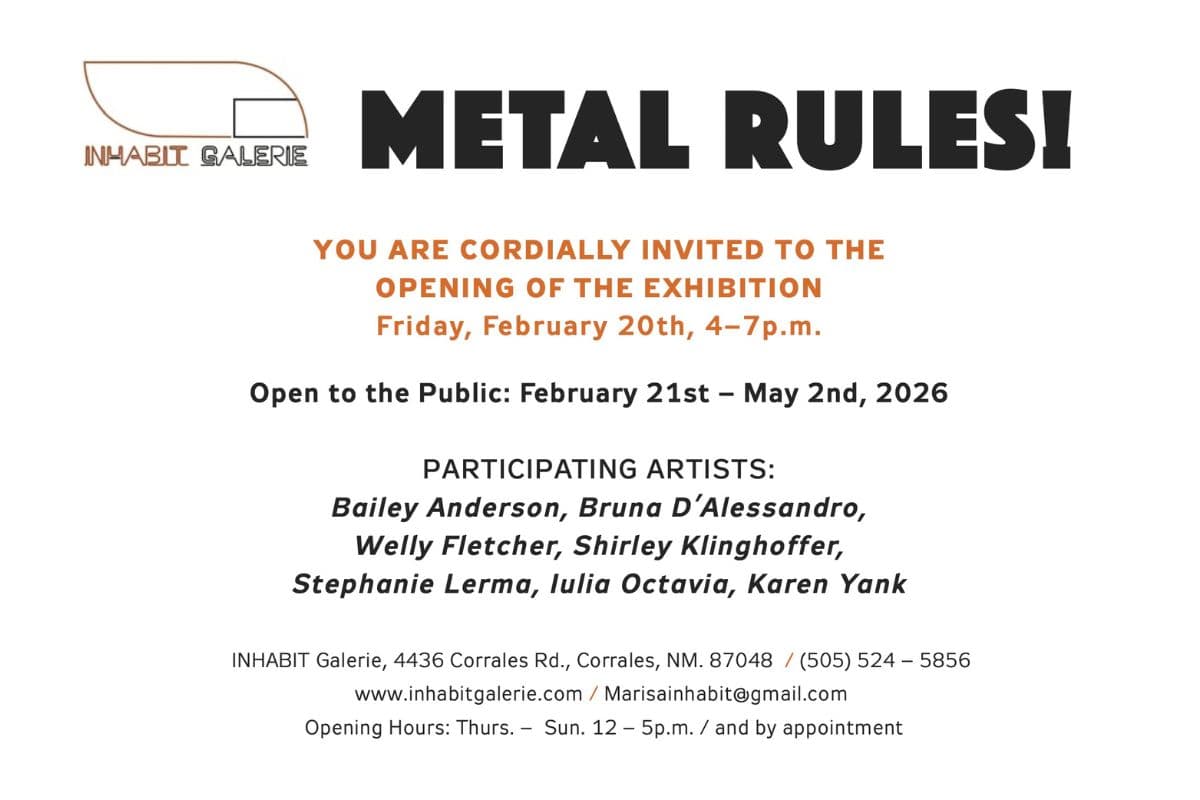 Metal Rules! at INHABIT Galerie Features Seven Women and LGBTQ+ Metalworkers