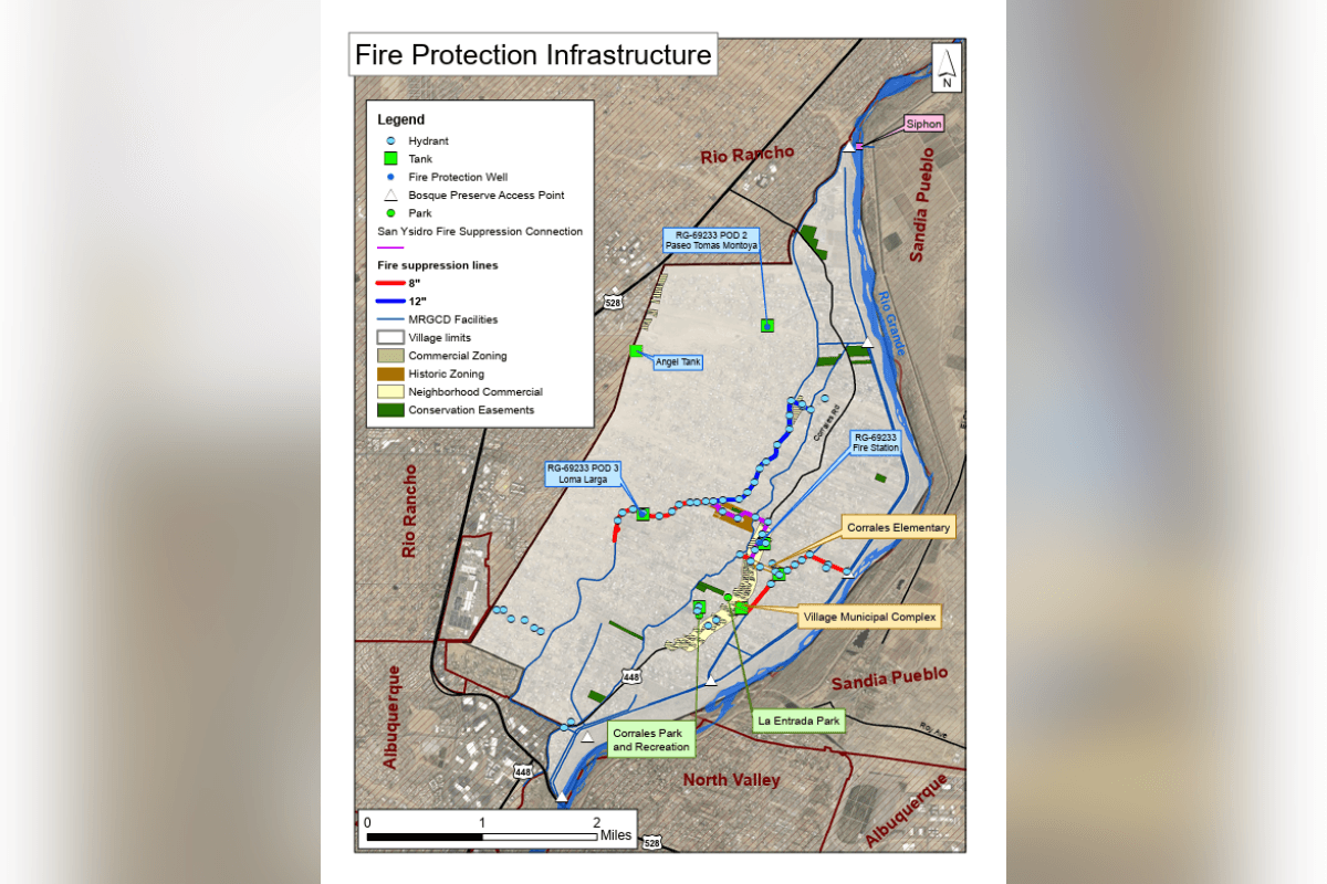 Corrales Builds Pressurized Red Line Water Main to Fight Bosque Fires