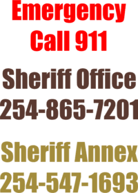 Coryell County Sheriff's Office Website Shares Burn Ban, Hiring, and Election Notices