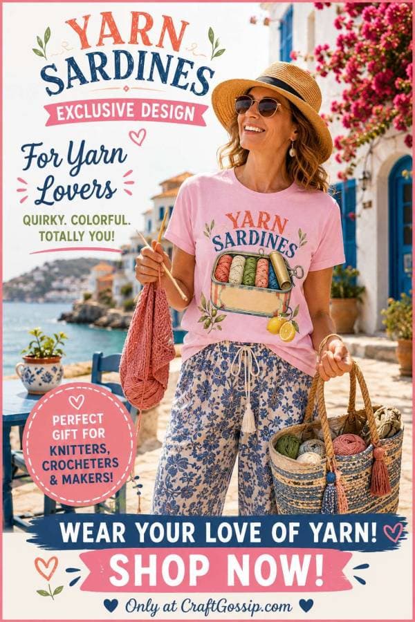 CraftGossip shirt turns yarn obsession into wearable humor