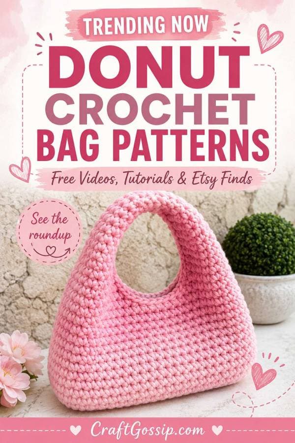 Donut crochet bags become the latest wearable trend in handmade style