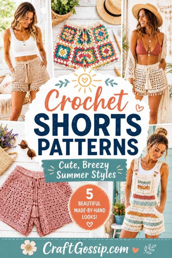Crochet shorts emerge as a stylish, practical summer project