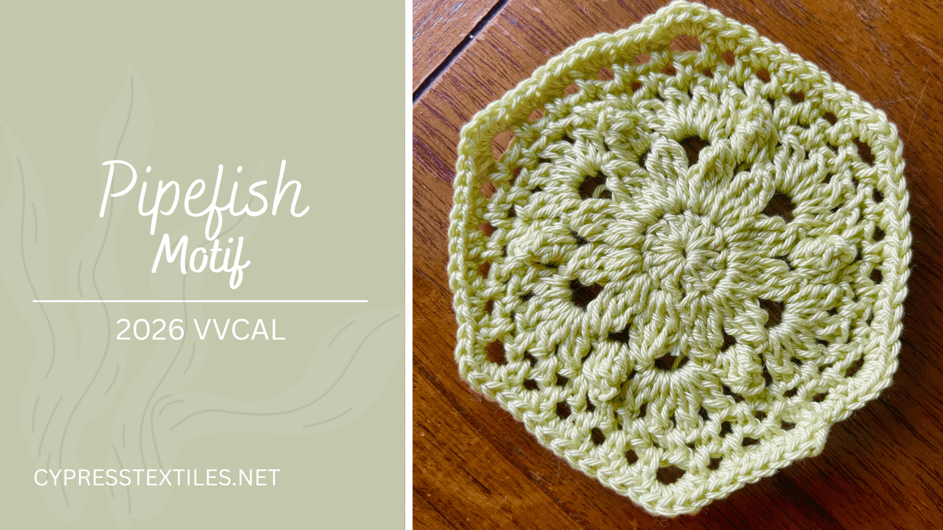 Vibrant Vintage Crochet-A-Long adds Pipefish motif, 36 hexies and lace border