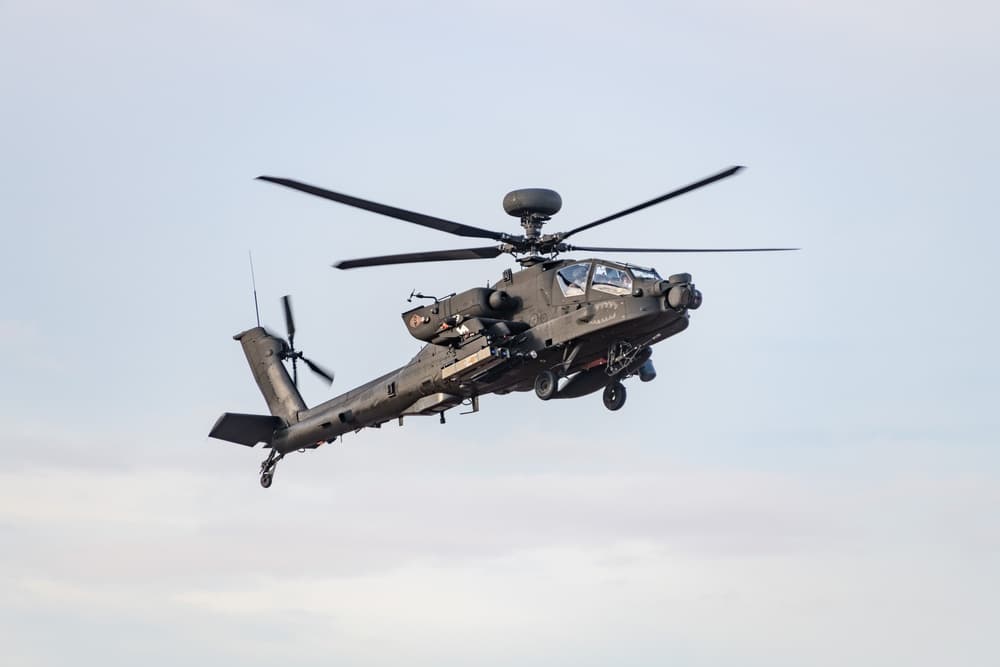 Army Apache Helicopter Tests New Proximity Rounds Against Drones in Yuma