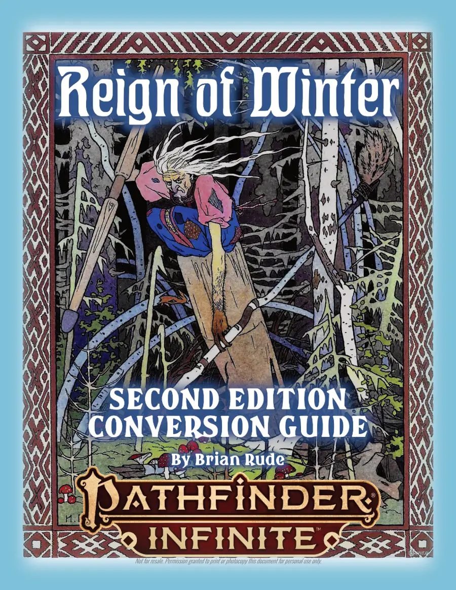 Paizo's Pathfinder Second Edition conversion guide helps bridge older campaigns
