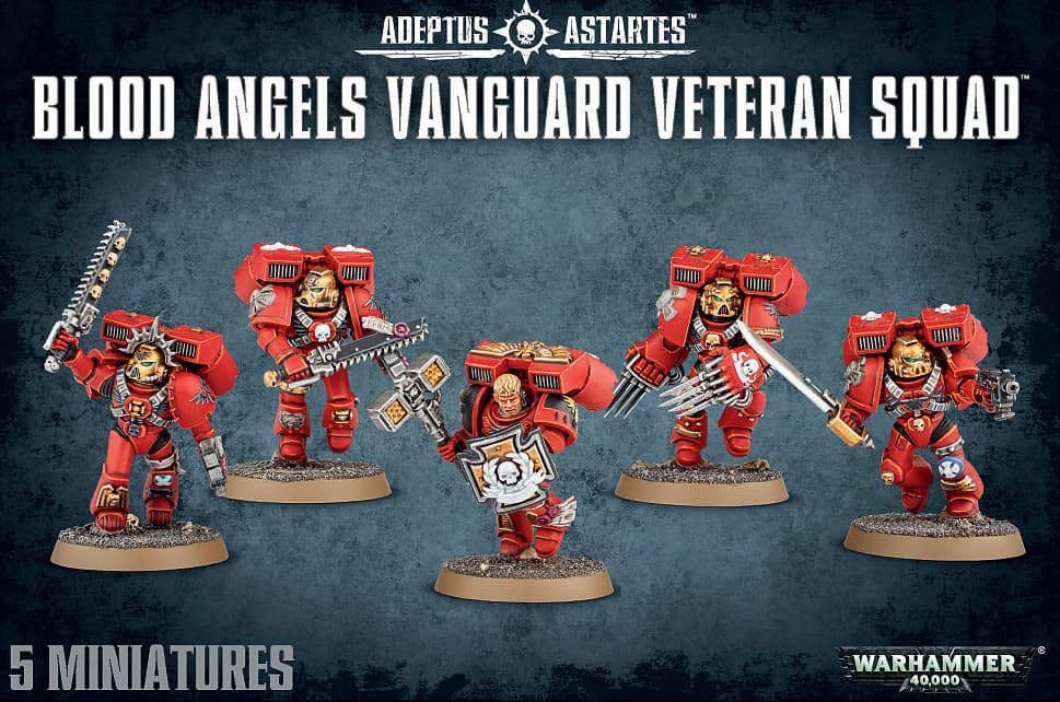 Warhammer reveals detailed Blood Angels Vanguard Veteran for Armageddon set