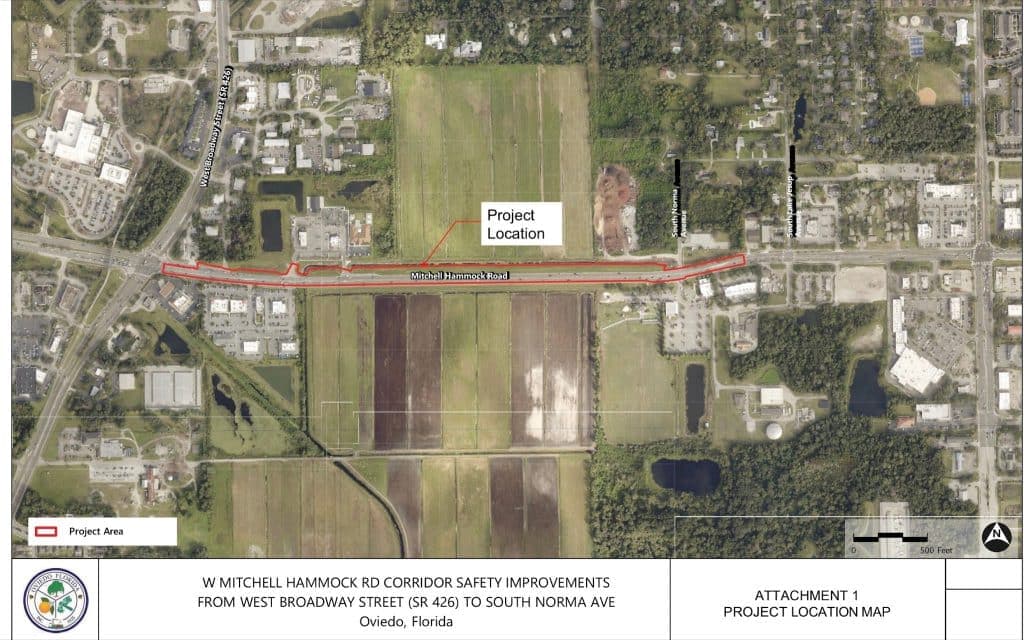 Oviedo Secures $1.5M Grant for West Mitchell Hammock Road Safety Upgrades