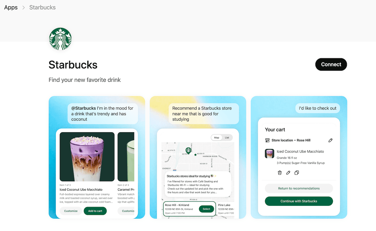 Starbucks tests ChatGPT ordering, starts drink suggestions from mood or image