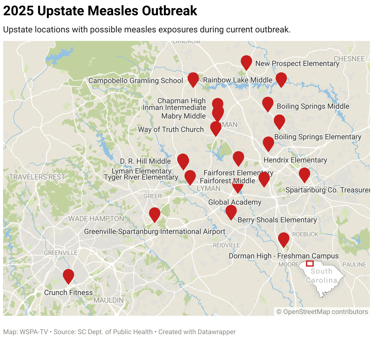 Measles surges in Spartanburg and Short Creek communities as cases climb
