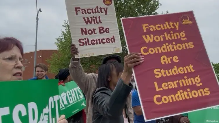 BCCC faculty rally for better pay, working conditions, fair contract