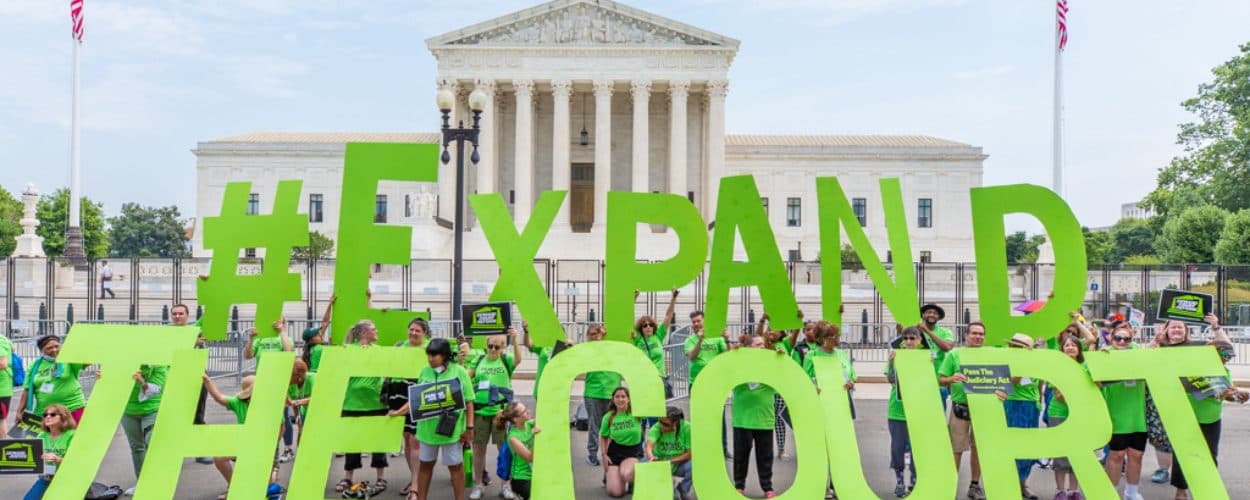 Liberal Group Links Senate Republicans to Potential Trump Supreme Court Reshaping